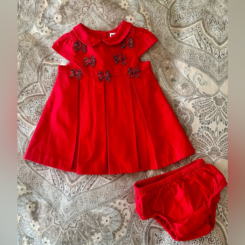 NWOT, Janie and Jack Holiday Dress, 6-12 mos